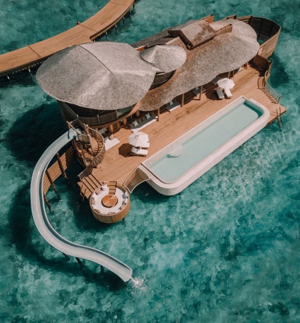 🌟 2027 Maldives Exclusive 4-night Halfboard, Seaplane & Stay Package: Stay at Soneva Jani Iconic Overwater Slides Villa【 SEAPLANE TRANSFER • HOTEL • HALF BOARD • KIDS STAY & DINE FREE • DOLPHIN CRUISE 】